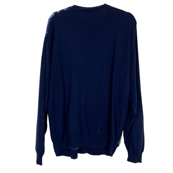 Cotton Traders Coogi Style 3D Textured Crewneck Sweater Blue 100% Cotton Sz XXL - Picture 4 of 16